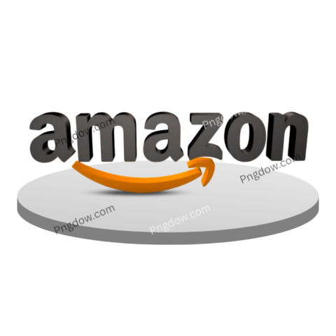 Stunning 3D Rendered Illustration of Amazon Logo on Transparent Background