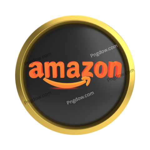 Stunning 3D Rendered Amazon Logo Illustration with Png Transparent Background