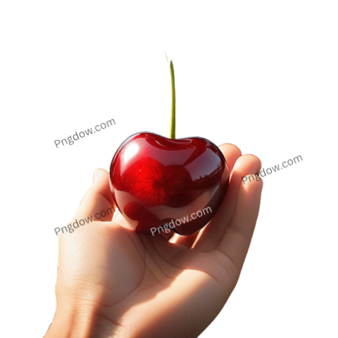 hand held cherry png