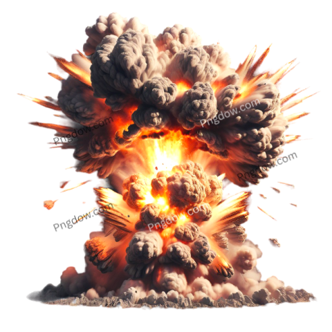 explosion png, transparent background for free
