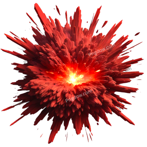 Red explosion png