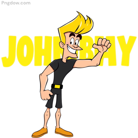 Logo of Johnny Bravo featuring the iconic character with his signature hairstyle and confident pose in a vibrant design