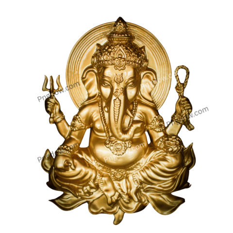 ganesh ji golden png