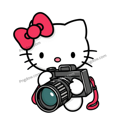 Hello Kitty with Camera