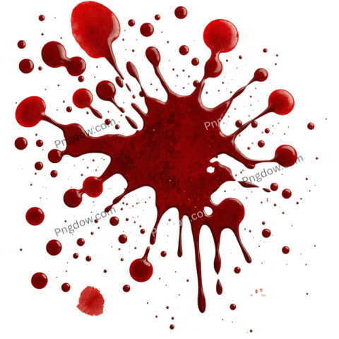 blood splatter and splash for scary poster, free Png