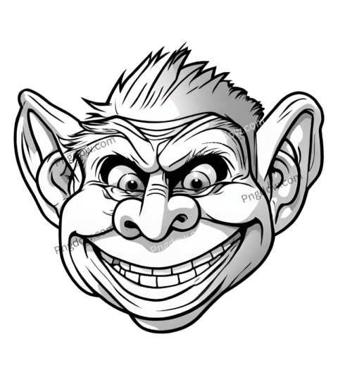 Trollface PNG image with transparent background, troll face PNG (4)