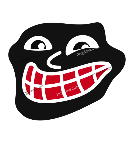 Black troll face png