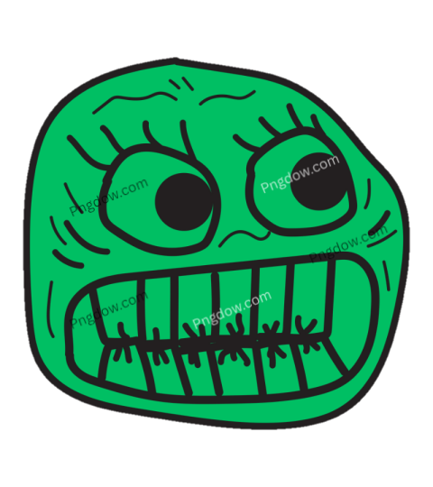 Scary troll face png, troll face png download