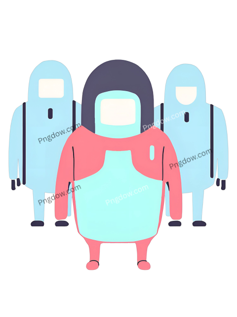 Three people in suits standing together, among us png