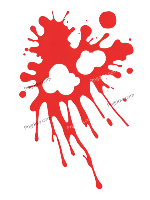 Blood Splatter On White Background, Free PNG and Clipart