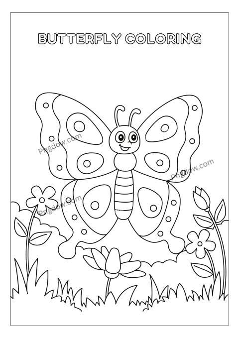 Butterfly Coloring Page for Kids