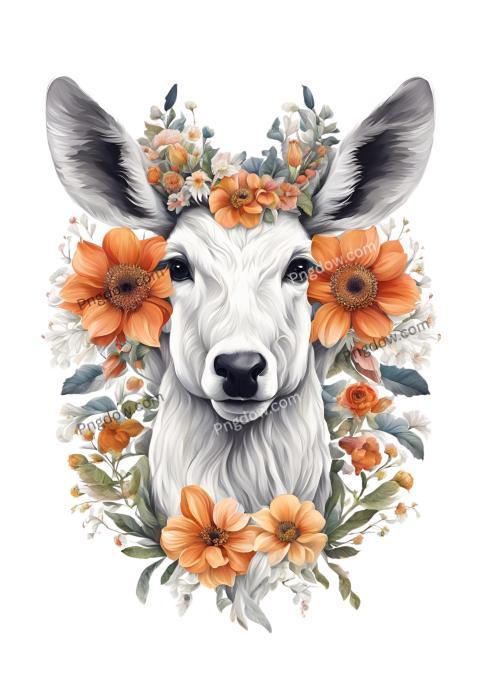 Breathtaking Flower Art Decor for Your deer Home
