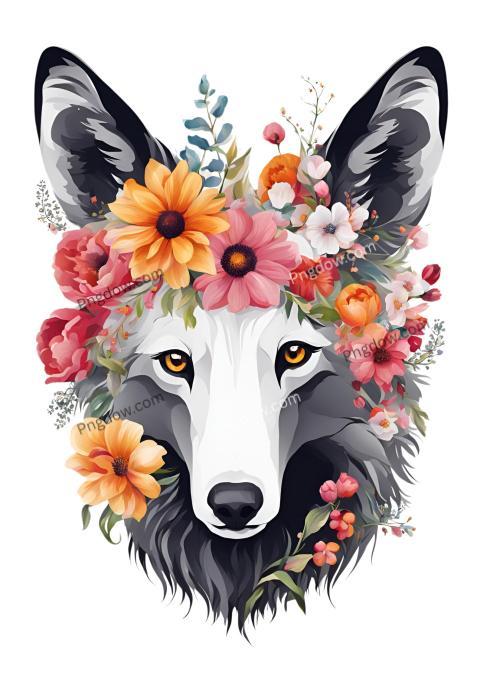 Breathtaking Flower Art Decor for Your Fox Home, Animal Art Inspired by Nature