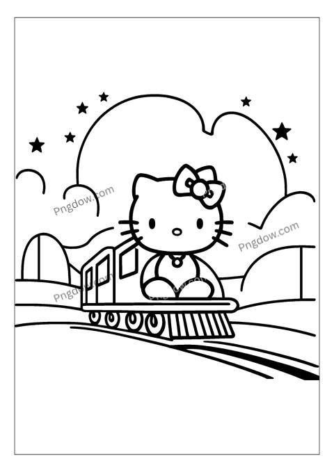 hello kitty, coloring pages
