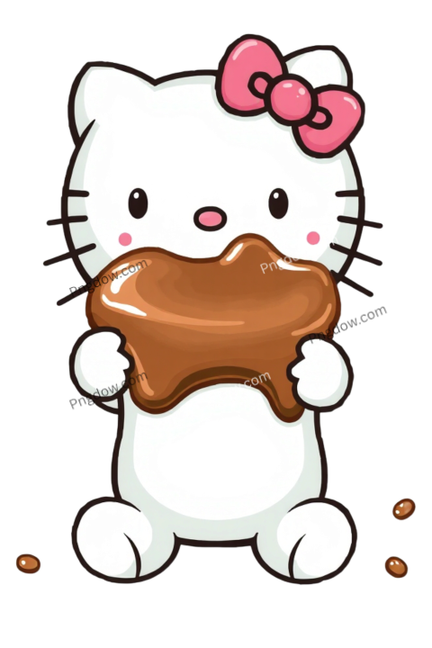 Hello Kitty with Chocolate Milk