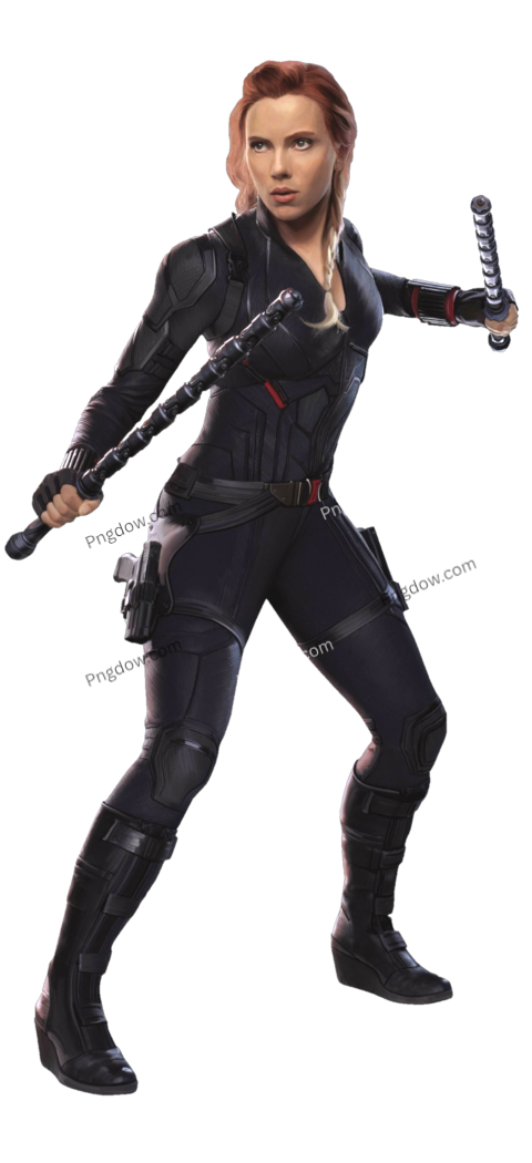 Black Widow in black Suit png