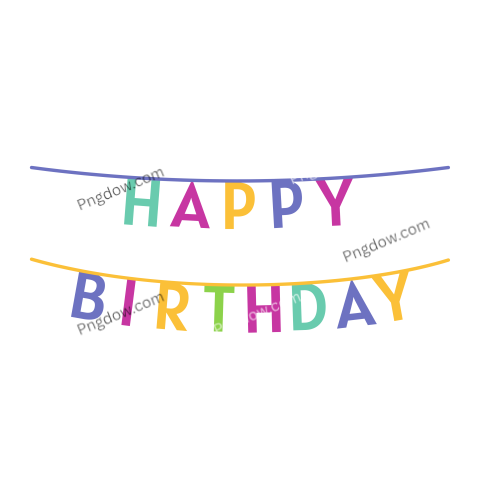 Birthday text Png transparent images for free, (8)