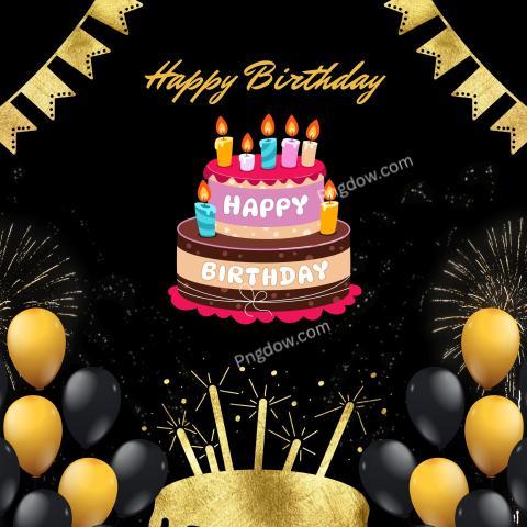 Gold Elegant Happy Birthday Instagram Post for Free