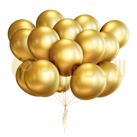 Gold Balloons PNG Transparent, Gold Balloon, Balloon Clipart, Golden, Balloon Pictures PNG Image For Free Download (2)