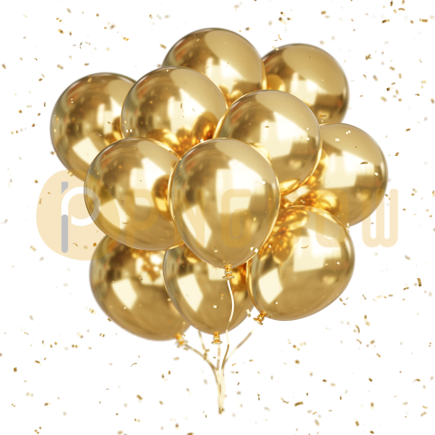 Gold Balloons PNG Transparent, Gold Balloon, Balloon Clipart, Golden, Balloon Pictures PNG Image For Free Download (24)
