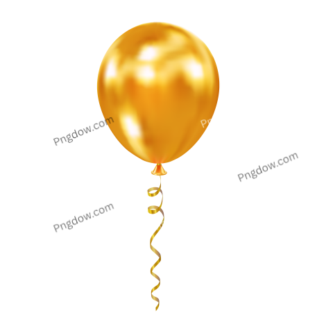 Gold Realistic Glossy Helium Balloon for Birthday, Event, Party, Celebrate Anniversary and Wedding