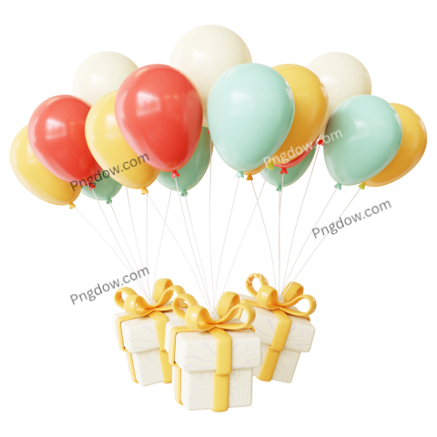 3D Birthday Color Balloon for Free Download (3)