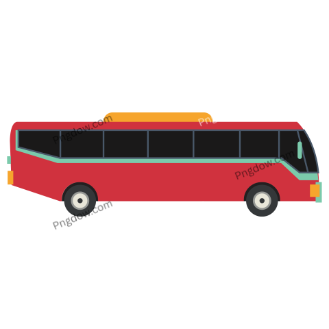 3D bus red Png transparent for Free Download (20)