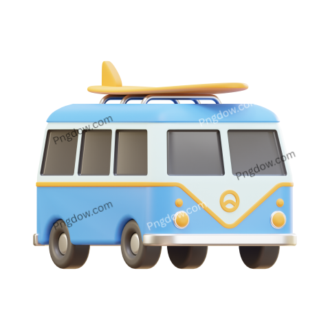3D bus red Png transparent for Free Download (7)