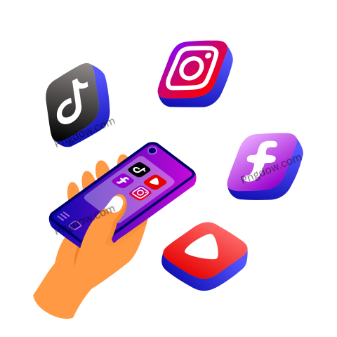 3d icon, social media illustration, social media icon vector for Free download
