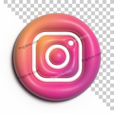 Instagram 3d PSD transparent for Free Download
