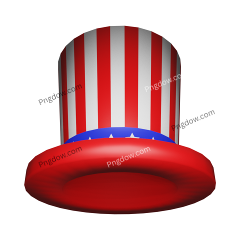 3D Independence Day America Hat