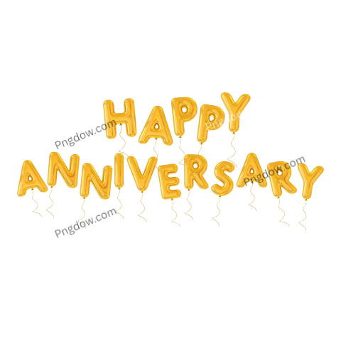 Balloon Happy Anniversary, Png transparent background for free,