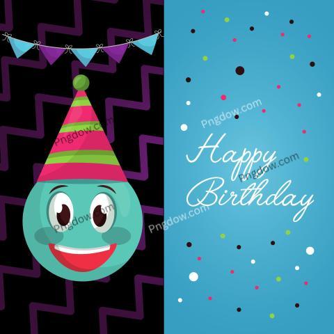 Premium Free Vector, Happy Birthday Card, (6)