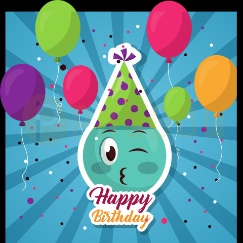 Premium Free Vector, Happy Birthday Card, (21) - Photo #4343 - Pngdow ...