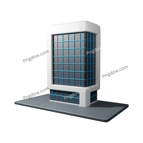 3d office building transparent Background Images for free