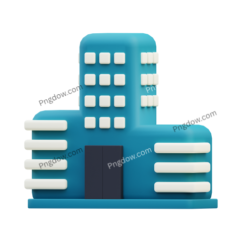 Office building Business 3D Illustration transparent Background for free