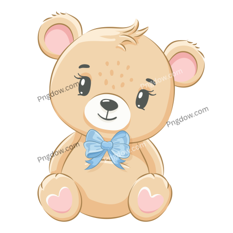 Adorable Bear with Transparent Background Free Download Now! (10)