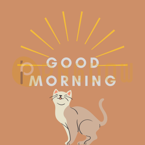 Text Lettering Good Morning cut out, for Free,