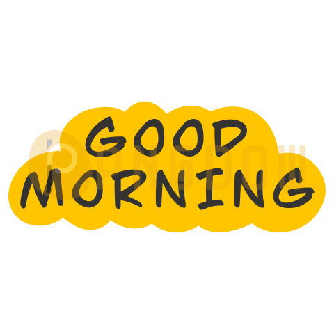 Text Lettering Good Morning cut out, transparent background for Free, (45)