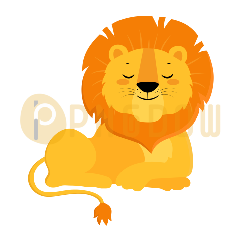Cute Lion, Safari Animals, transparent Background