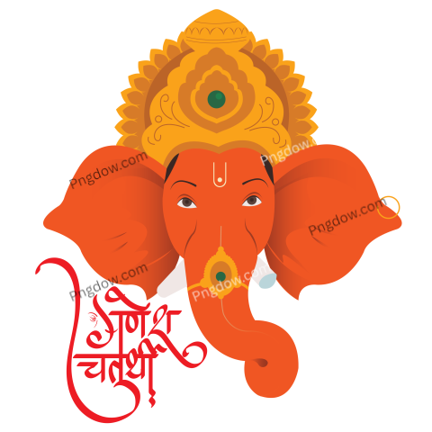 Get Free Ganesh Chaturthi PNG Image for Festive Celebrations , (48)
