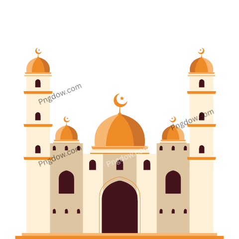 Mosque Vector Illustration transparent background