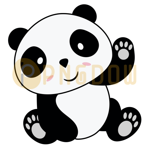 Cute panda transparent background for Free