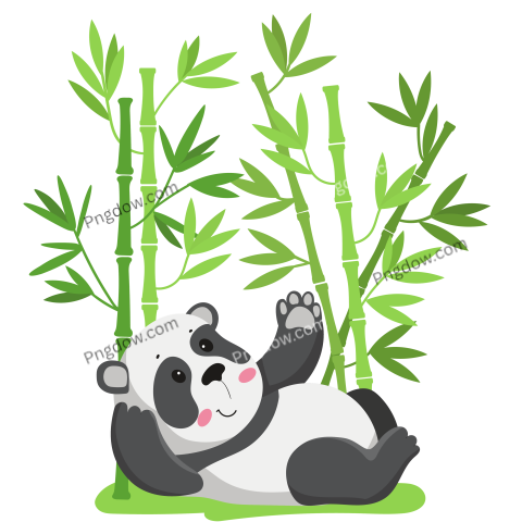 Cartoon Panda Resting