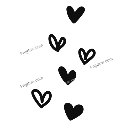 Cute doodle heart