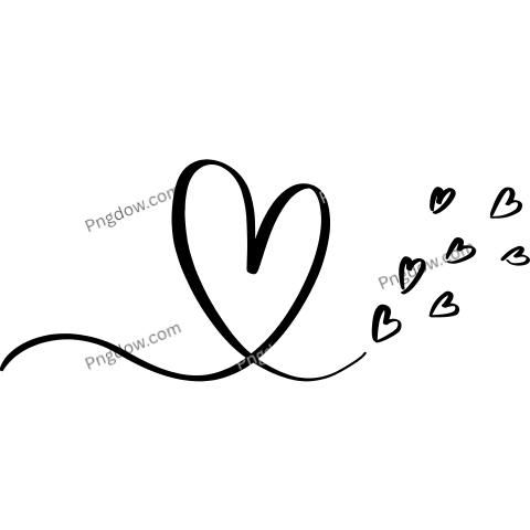 Line with heart Png images