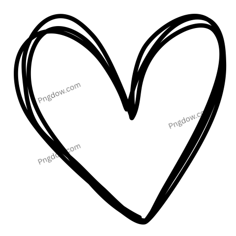 Doodle heart Png