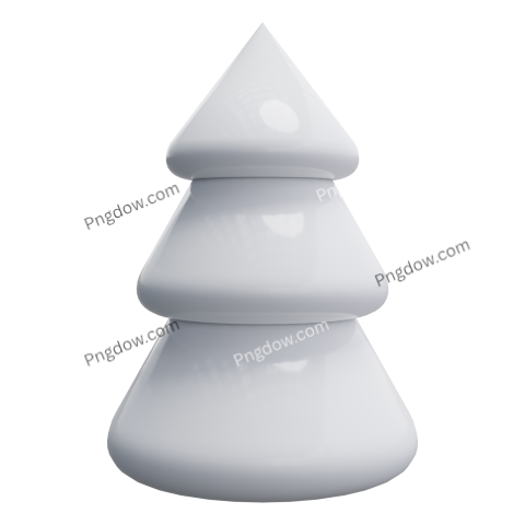 3d christmas tree transparent background image