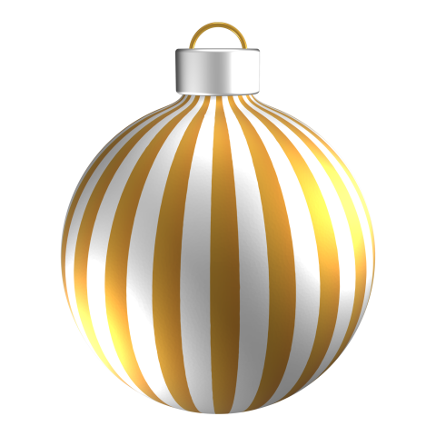 3d christmas ball transparent background