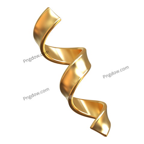 3D Gold Confetti